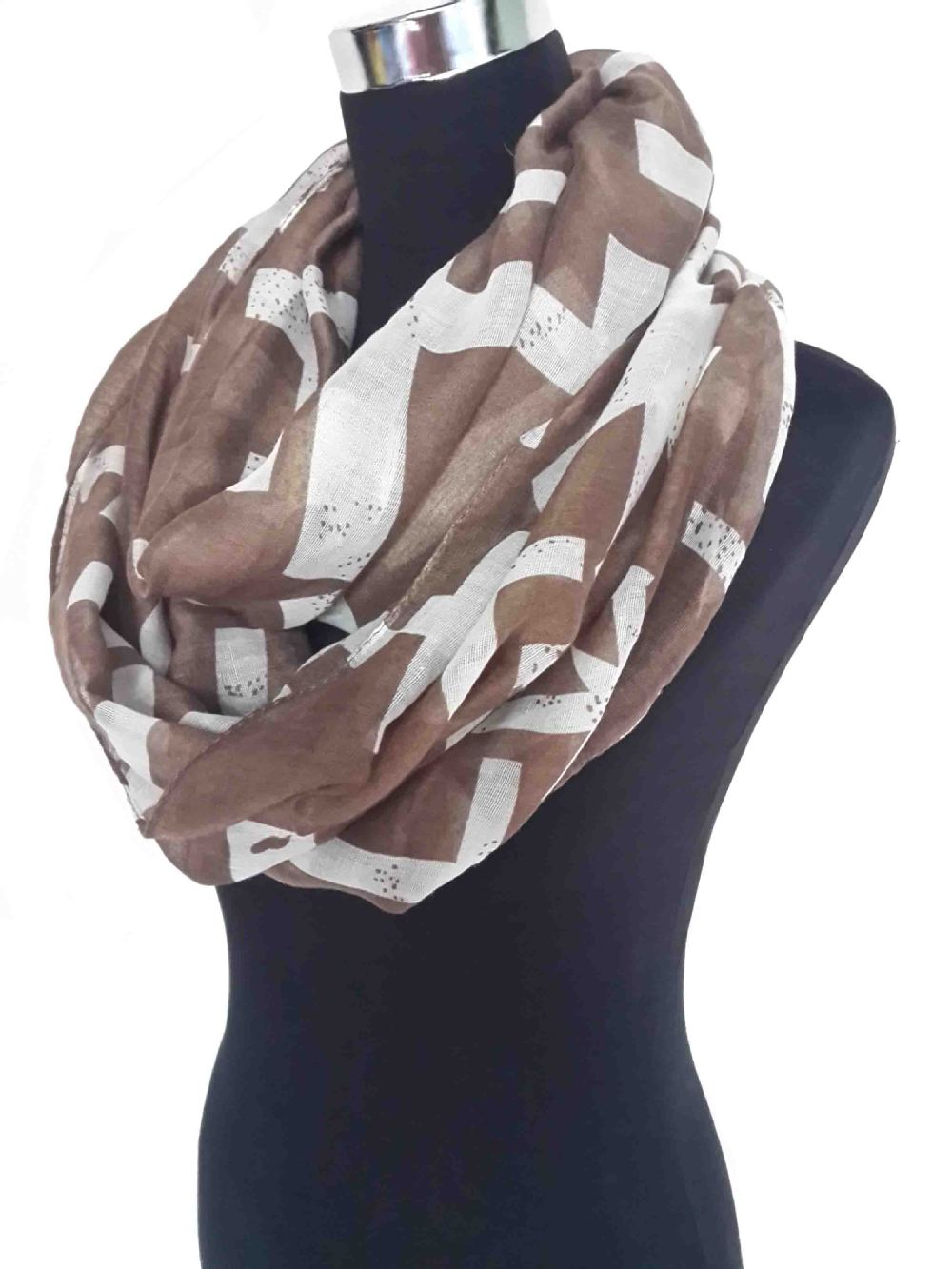 Women’s Colorful Cross Printed Scarf